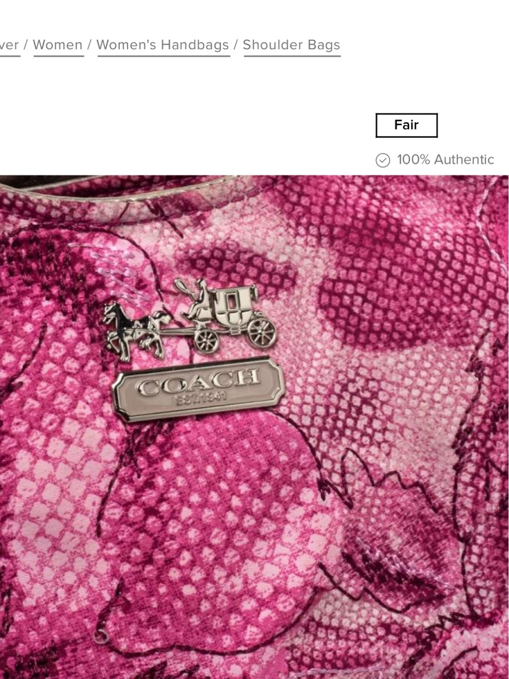 Coach Rare Limited Edition Madison Floral Rose Maggie Hobo/ Shoulder Bag EUC - Picture 5 of 16